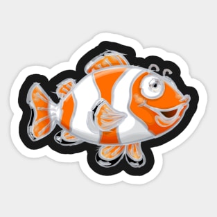 Happy Fish Sticker